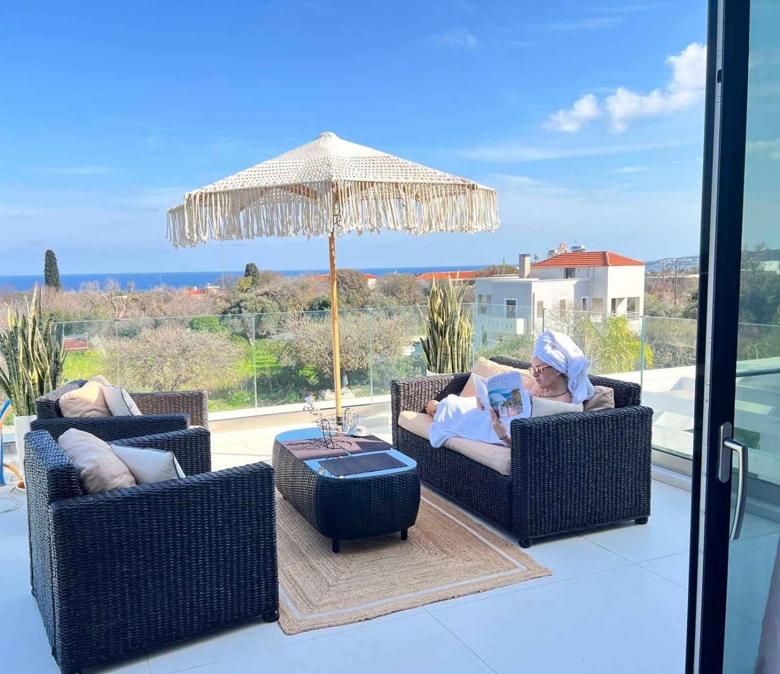 Villa Gatsby Rhodes-brand New Seaview Asgourou